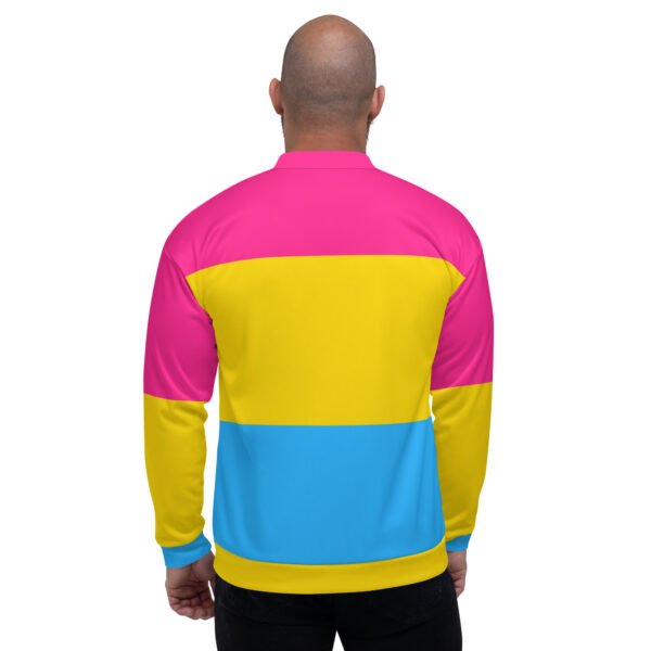 LGBTQ Pride FLags Unisex Bomber Jacket, Panasexual Pride Flag - Image 2