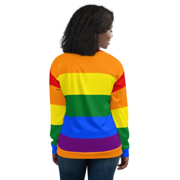 LGBTQ Pride FLags Unisex Bomber Jacket, Two Spirit Pride Flag - Image 2