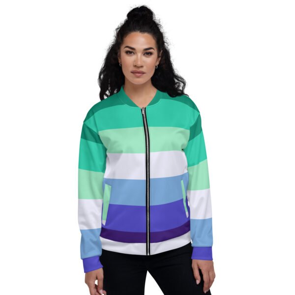 LGBTQ Pride FLags Unisex Bomber Jacket, Gay Pride Flag