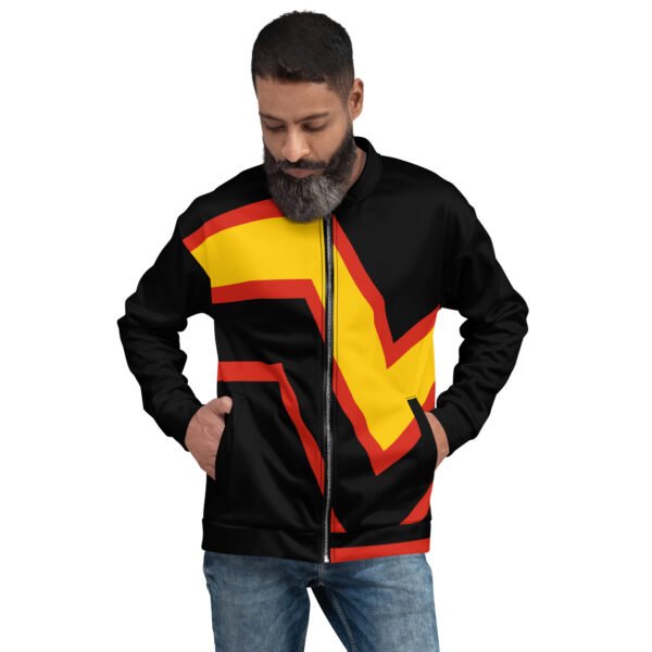 LGBTQ Pride FLags Unisex Bomber Jacket, Rubber Pride Flag