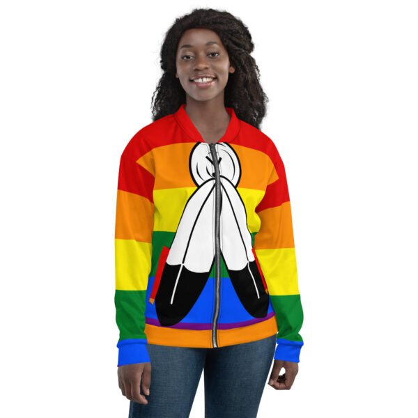 LGBTQ Pride FLags Unisex Bomber Jacket, Two Spirit Pride Flag