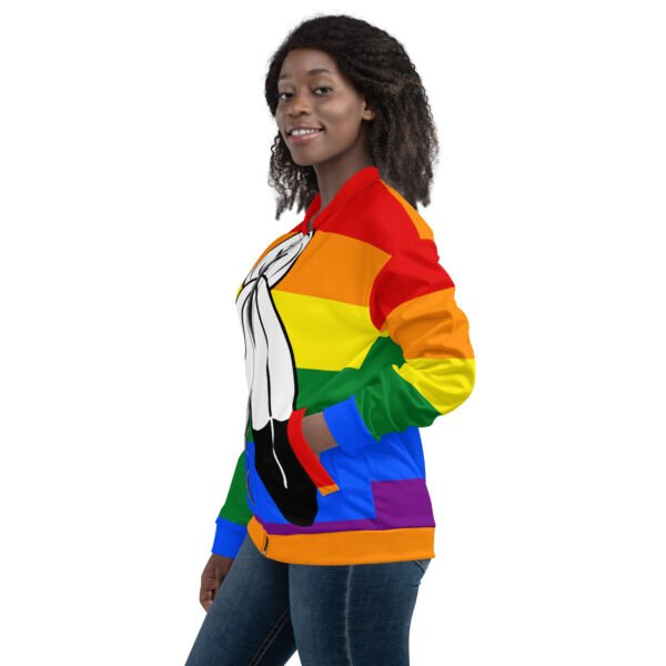 LGBTQ Pride FLags Unisex Bomber Jacket, Two Spirit Pride Flag - Image 3
