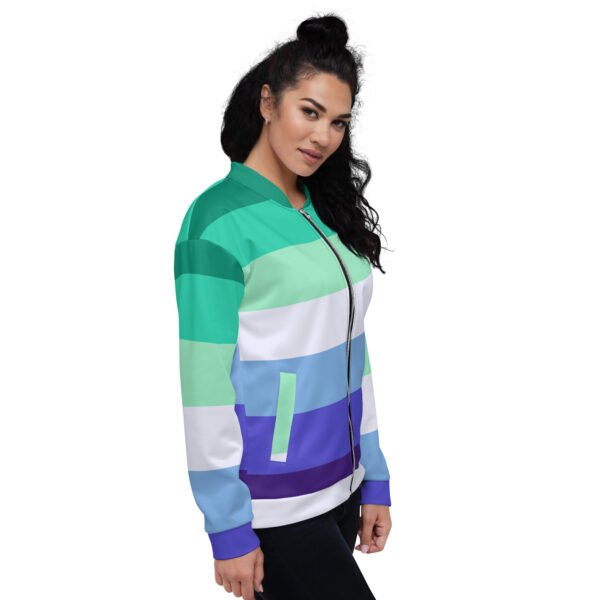 LGBTQ Pride FLags Unisex Bomber Jacket, Gay Pride Flag - Image 4