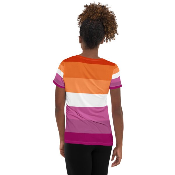 Lesbian Flag LGBTQ T-Shirt Women’s Size - Image 2