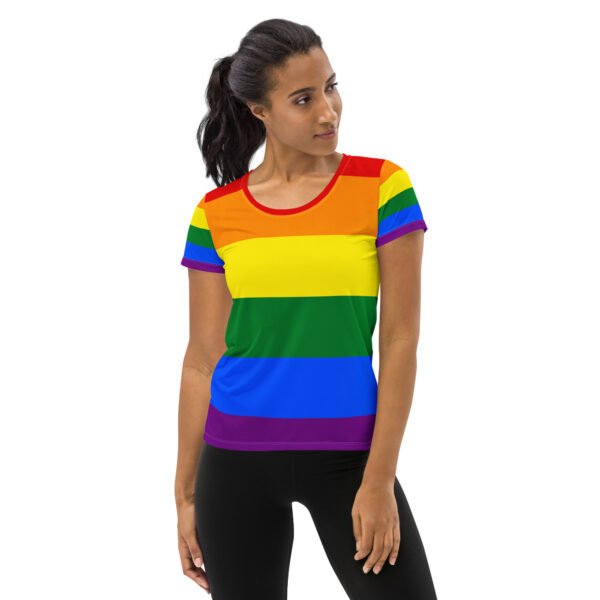 Rainbow  Pride Flag LGBTQ T-Shirt Women’s Size