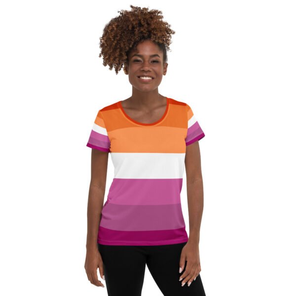 Lesbian Flag LGBTQ T-Shirt Women’s Size