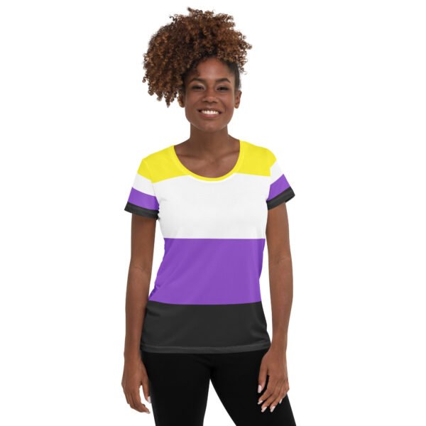 Non Binary Flag LGBTQ T-Shirt Women’s Size