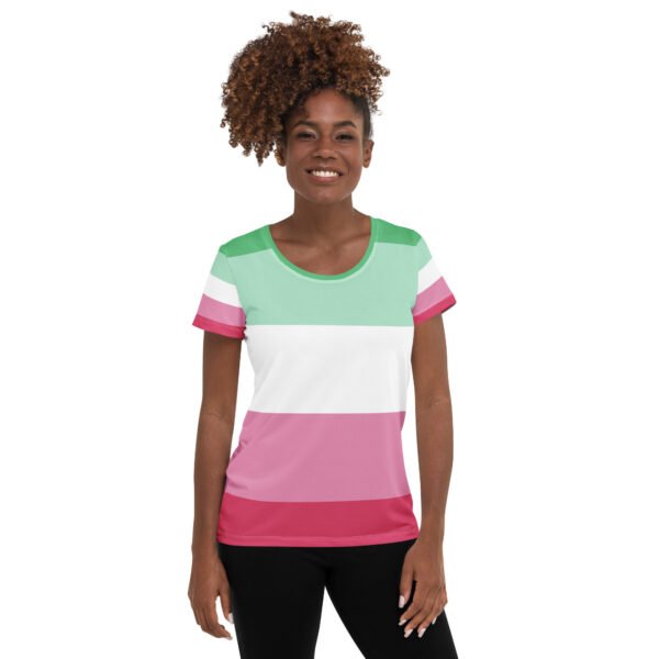 Abrosexual Flag LGBTQ T-Shirt Women’s Size