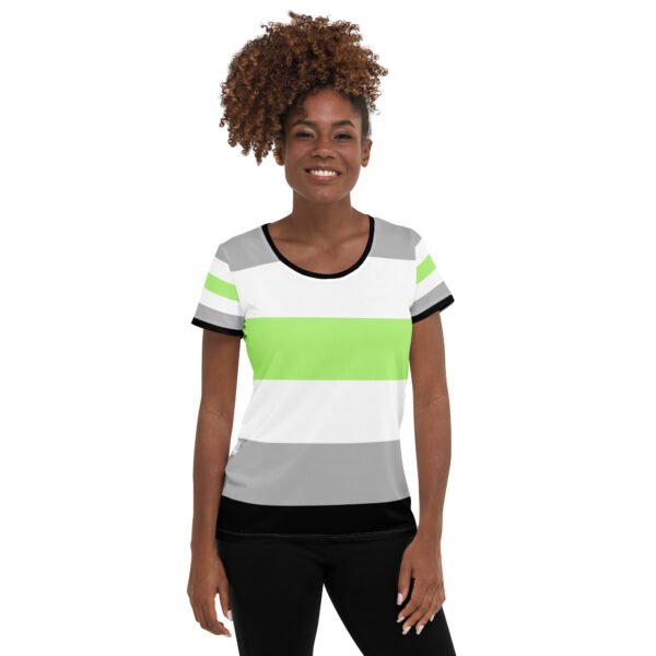 Agender Flag LGBTQ T-Shirt Women’s Size