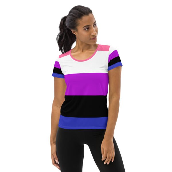 Genderfluid Flag LGBTQ T-Shirt Women’s Size