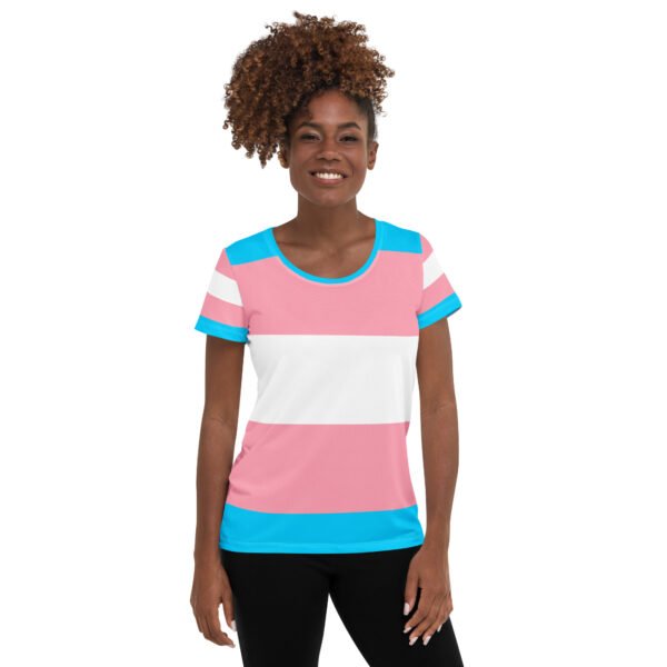 Transgender Flag LGBTQ T-Shirt Women’s Size