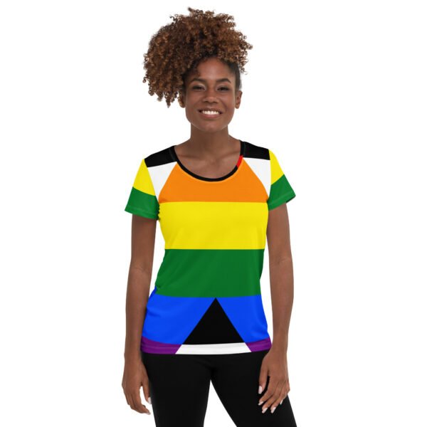 Straight Ally Flag LGBTQ T-Shirt Women’s Size - Image 2