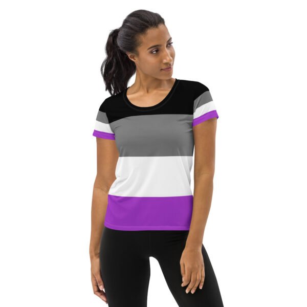 Asexual Flag LGBTQ T-Shirt Women’s Size - Image 2