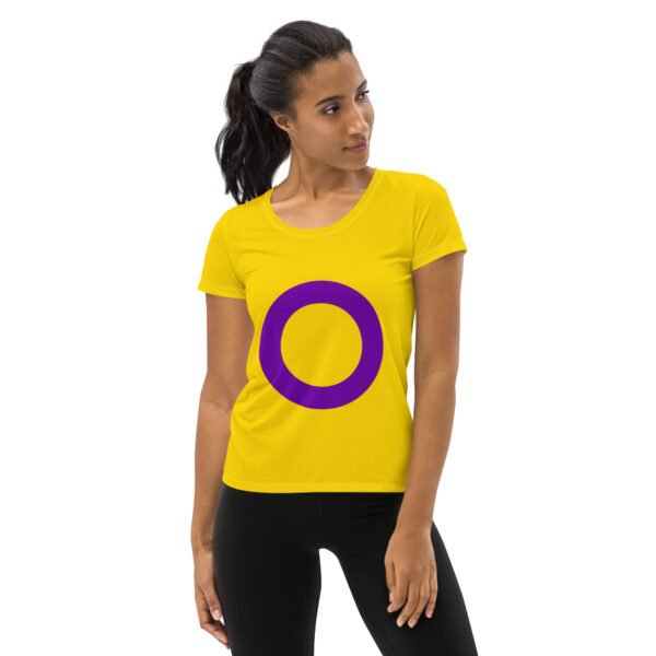 Intersexual Flag LGBTQ T-Shirt Women’s Size