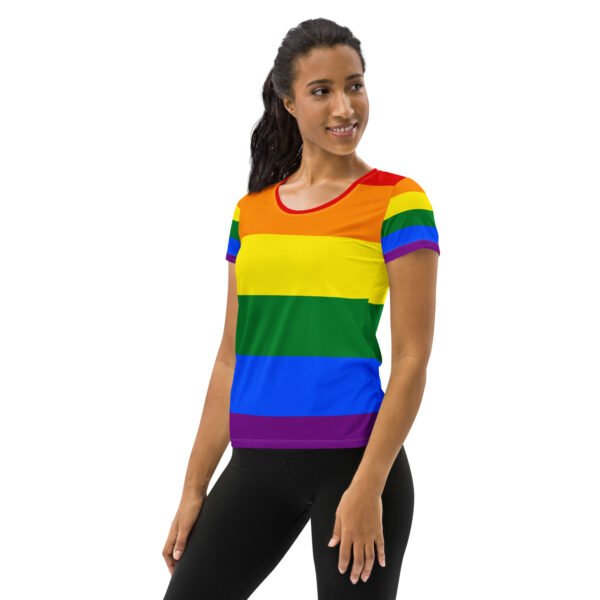 Rainbow  Pride Flag LGBTQ T-Shirt Women’s Size - Image 3
