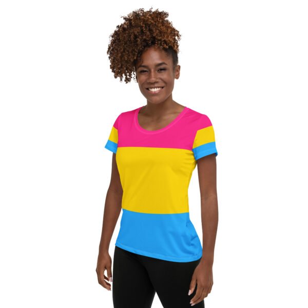 Pansexual Flag LGBTQ T-Shirt Women’s Size - Image 3