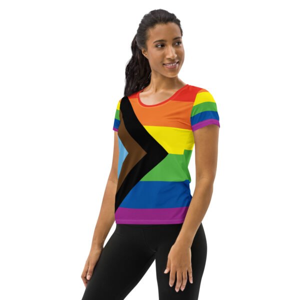 LGBTQ+Progress Flag LGBTQ T-Shirt Women’s Size - Image 3