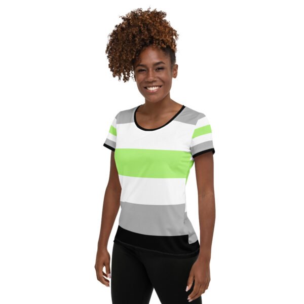 Agender Flag LGBTQ T-Shirt Women’s Size - Image 3