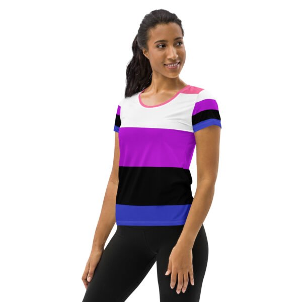 Genderfluid Flag LGBTQ T-Shirt Women’s Size - Image 3