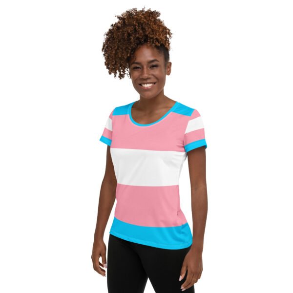 Transgender Flag LGBTQ T-Shirt Women’s Size - Image 4