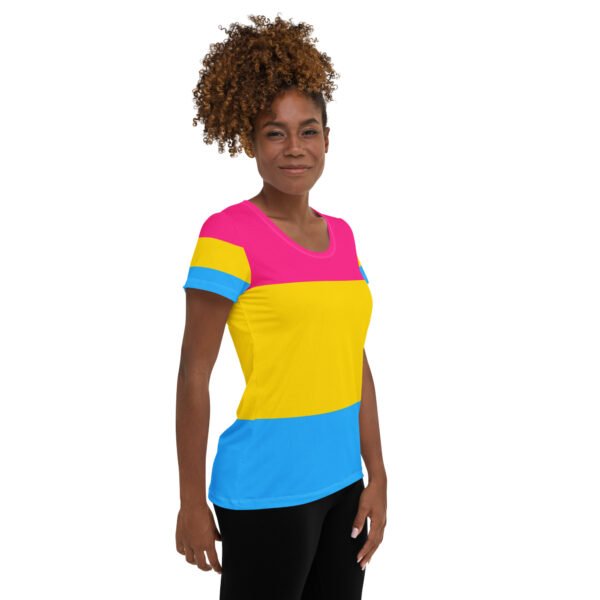 Pansexual Flag LGBTQ T-Shirt Women’s Size - Image 4