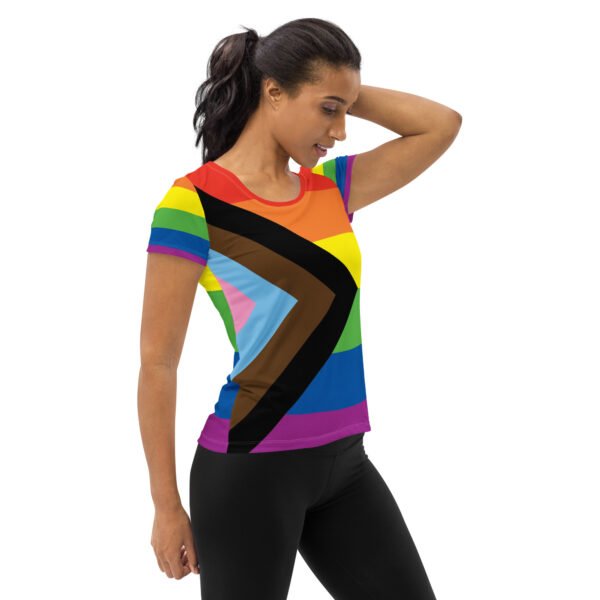 LGBTQ+Progress Flag LGBTQ T-Shirt Women’s Size - Image 4