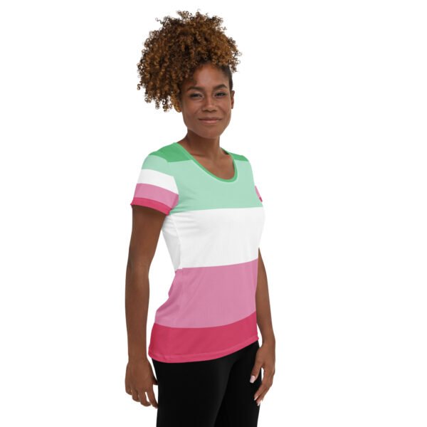 Abrosexual Flag LGBTQ T-Shirt Women’s Size - Image 4