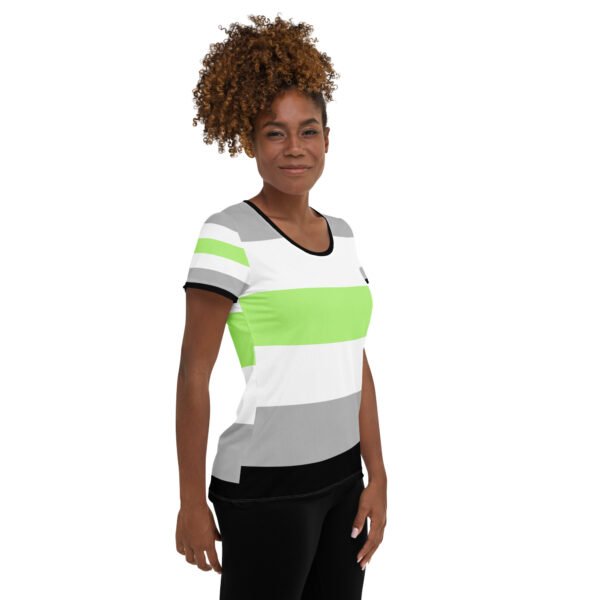 Agender Flag LGBTQ T-Shirt Women’s Size - Image 4