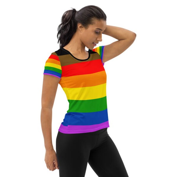 Philadelphia Flag LGBTQ T-Shirt Women’s Size - Image 4